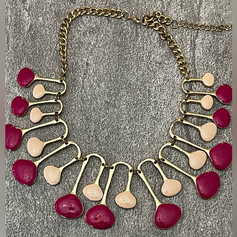 Hot and Light Pink Statement Necklace